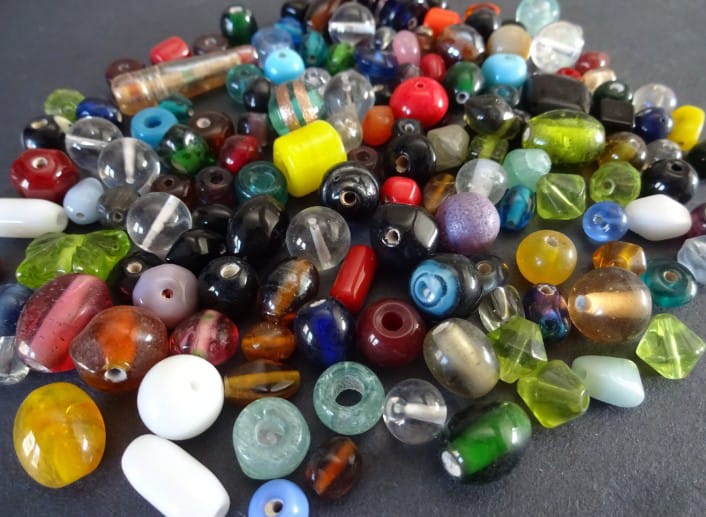 Mix glass beads