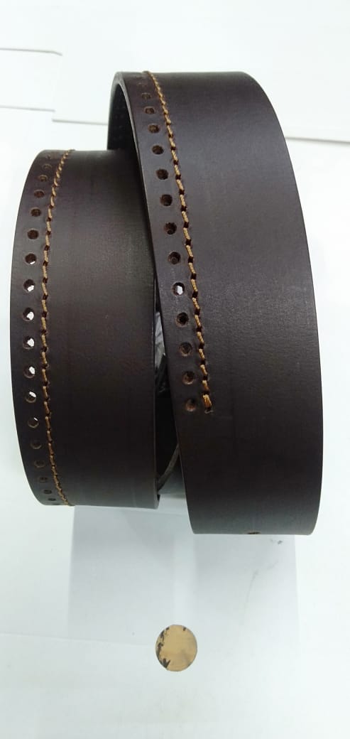 Leather belt