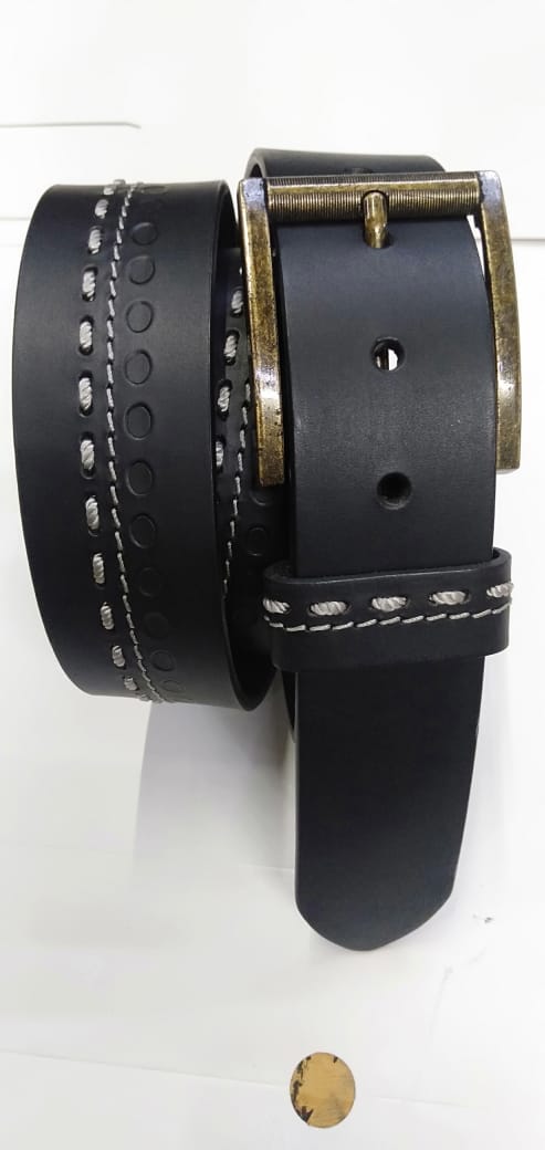 Leather belt