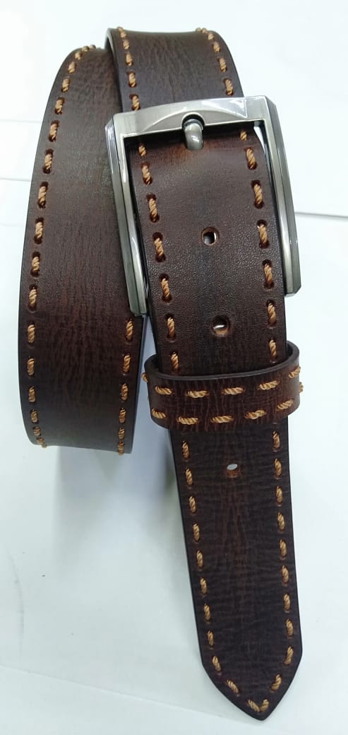 Leather belt
