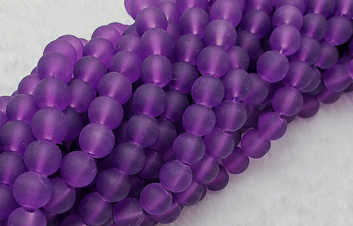Frosted Glass Beads