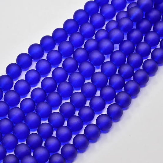 Frosted Glass Beads