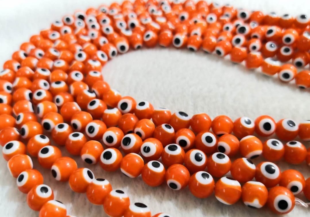 Evil eye round beads