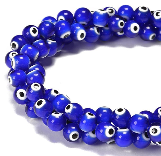 Evil eye round beads